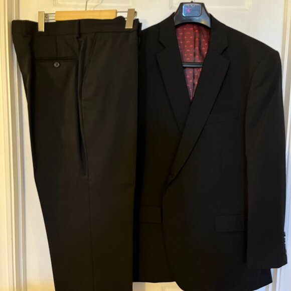 Fariani Platinum Black Dress Jacket and Pants Size 40 R - Picture 5 of 7